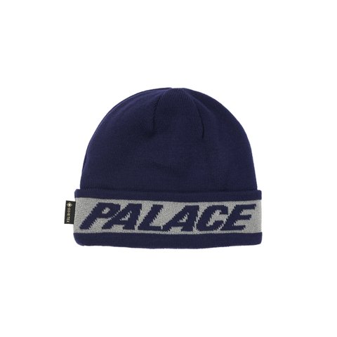 Palace REFLECTIVE JACQUARD GORE-TEX BEANIE NAVY - Colorway