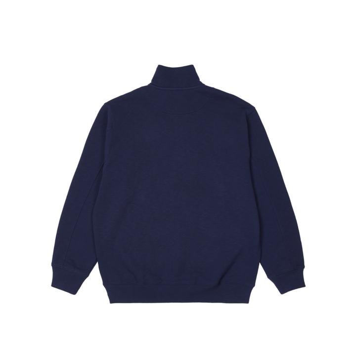 VELOUR 1/4 ZIP BLUE
