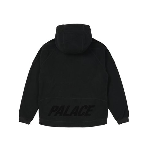 Palace POLAR FLEECE ASYMMETRIC JACKET BLACK