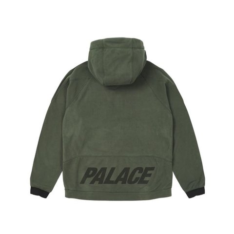 Palace POLAR FLEECE ASYMMETRIC JACKET GREEN