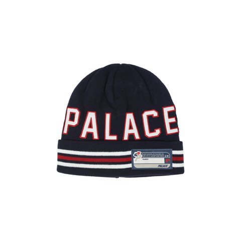 Palace COLLEGE BEANIE NAVY - Colorway