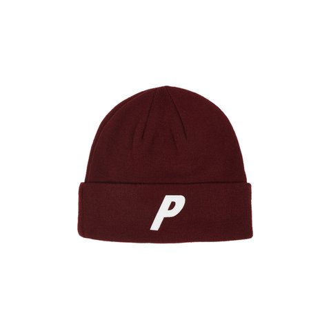 Palace P BEANIE BURGUNDY - Colorway