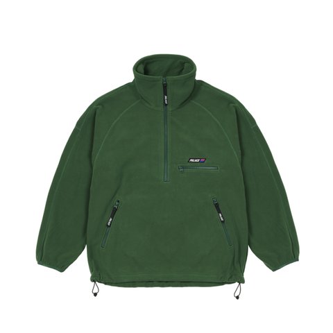 Palace POLAR FLEECE OUTER FUNNEL GREEN - Colorway