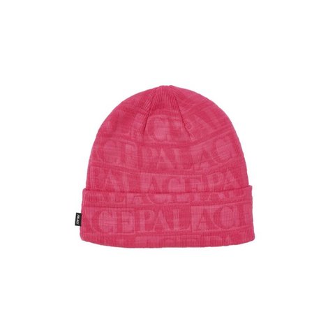 Palace EMBOSS REPEAT BEANIE PINK