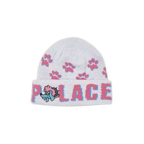 Palace POODLE BEANIE WHITE