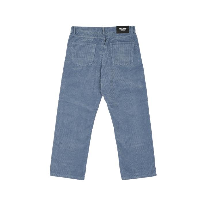 WASHED CORD TROUSER DUSTY BLUE