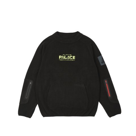 Palace ALPINE TECH FLEECE BLACK - Colorway