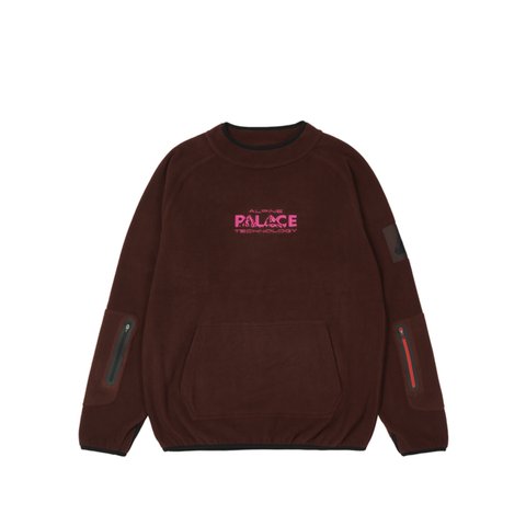 Palace ALPINE TECH FLEECE BROWN - Colorway