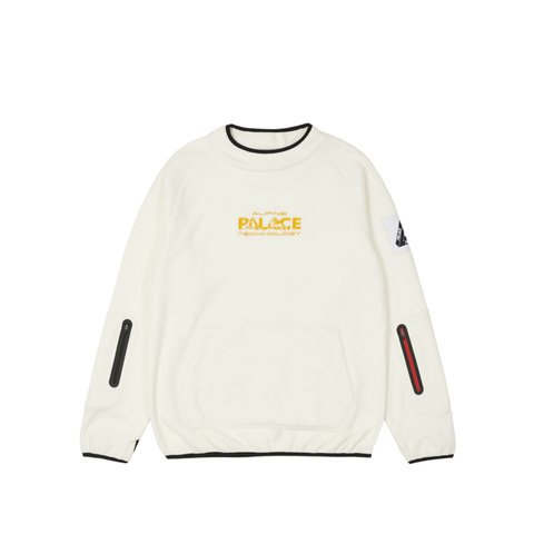 Palace ALPINE TECH FLEECE WHITE - Colorway
