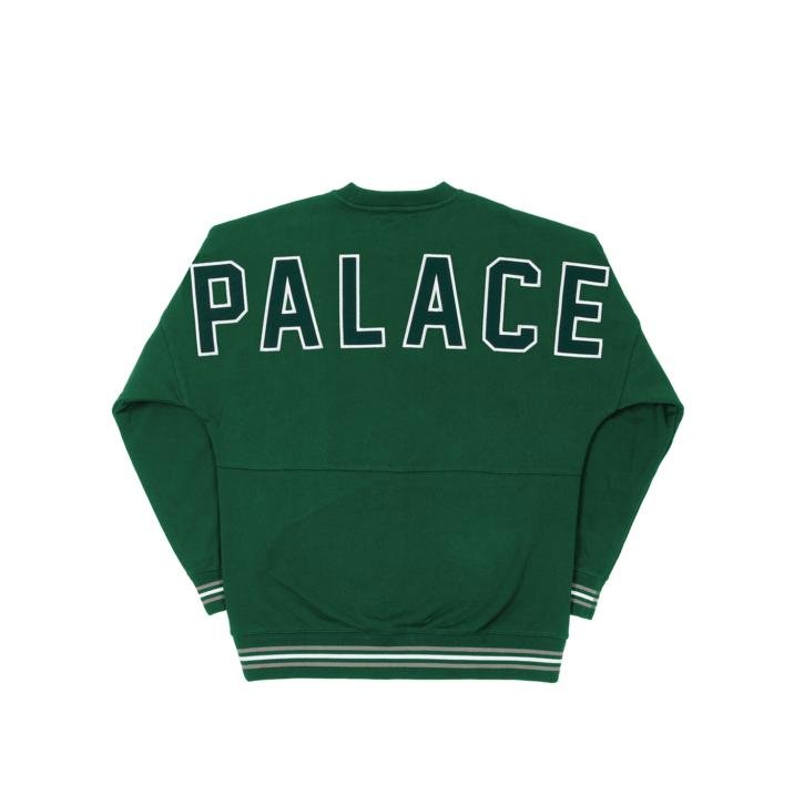 DROP SHOULDER COLLEGE CREW GREEN