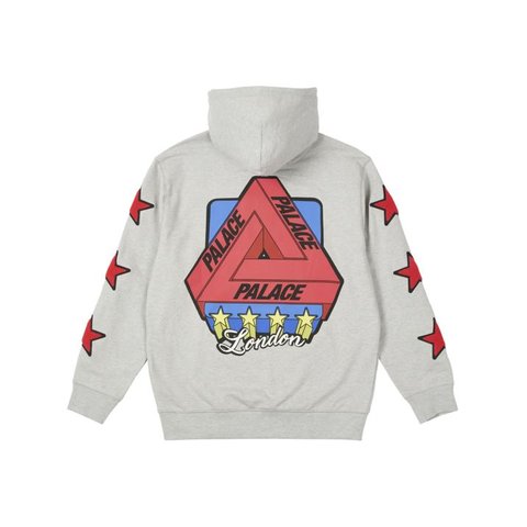 Palace START IT UP HOOD GREY MARL