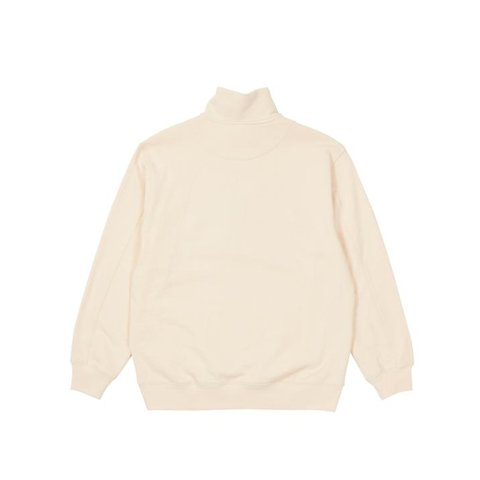 Palace VELOUR 1/4 ZIP ECRU