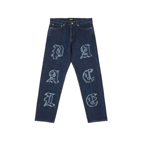 Palace LIQUE DENIM JEAN MID STONE WASH - Colorway