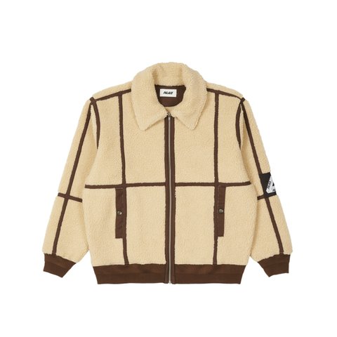 Palace SHERPA FLIGHT JACKET NATURAL / BROWN - Colorway
