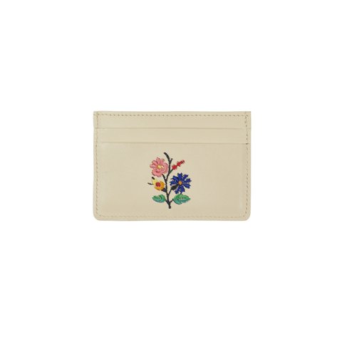 Palace FLOWER STITCH CARDHOLDER WHITE - Colorway