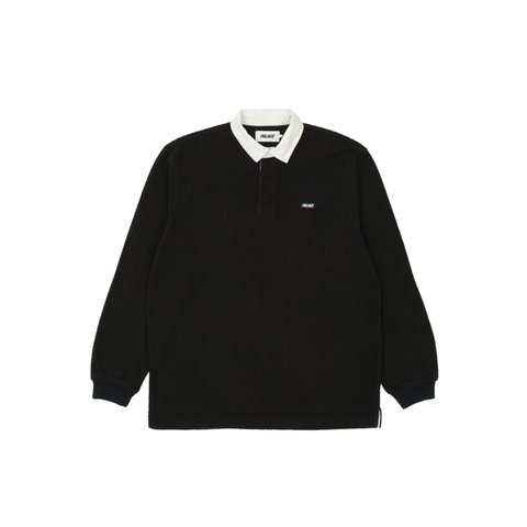 Palace FLEECE RUGBY BLACK - Colorway