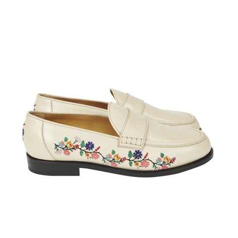 Palace FLOWER STITCH LOAFER WHITE - Colorway