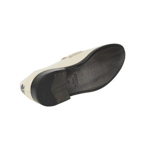 FLOWER STITCH LOAFER WHITE