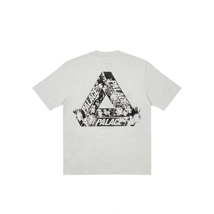 TRI-HEADS T-SHIRT GREY MARL