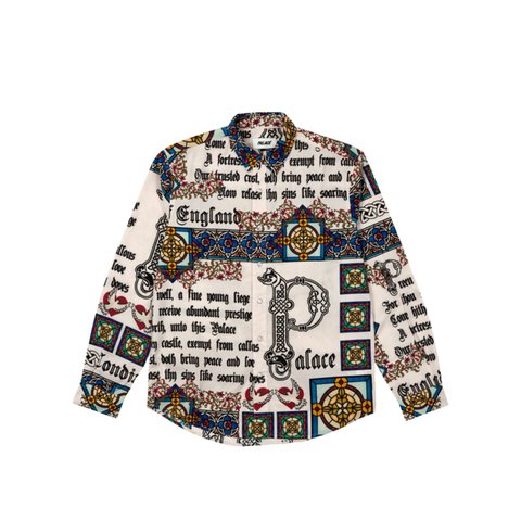 Palace MEDIEVAL SHIRT WHITE - Colorway