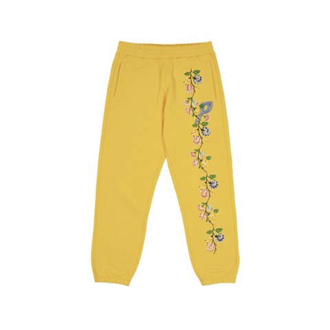 Palace FLOWER STITCH JOGGERS YELLOW - Colorway