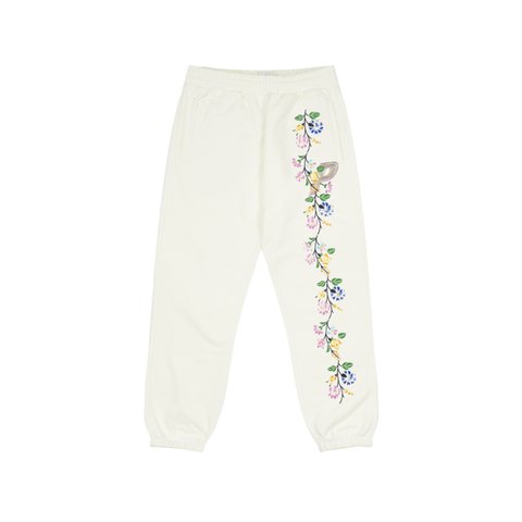 Palace FLOWER STITCH JOGGERS WHITE - Colorway