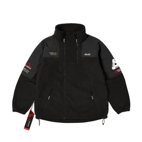Palace POLARTEC DOUBLE ZIP FUNNEL BLACK - Colorway