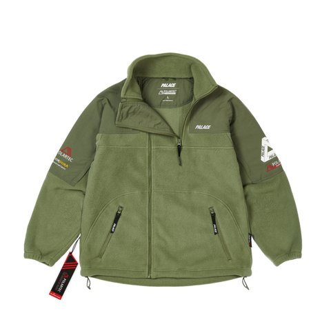 Palace POLARTEC DOUBLE ZIP FUNNEL OLIVE - Colorway