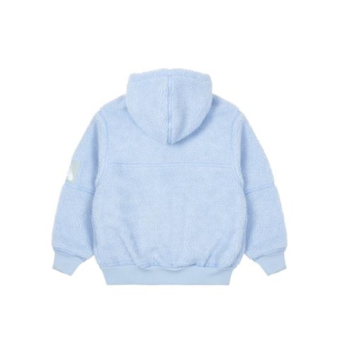 Palace SHERPA HOODED JACKET LIGHT BLUE