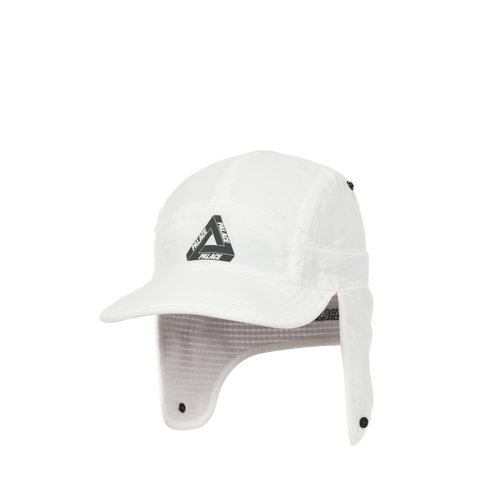 Palace GRID FLEECE REVERSIBLE EARFLAP HAT WHITE - Colorway