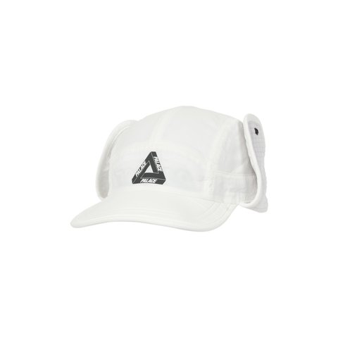 Palace GRID FLEECE REVERSIBLE EARFLAP HAT WHITE - Colorway