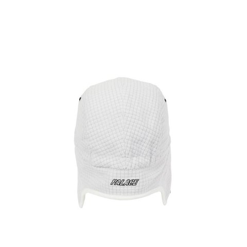 Palace GRID FLEECE REVERSIBLE EARFLAP HAT WHITE
