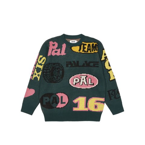 Palace GASSED KNIT GREEN - Colorway