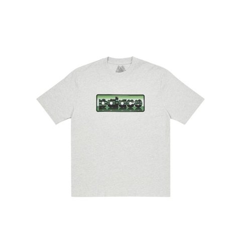 Palace BRUSH T-SHIRT GREY MARL