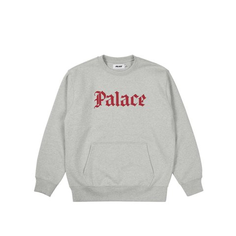 Palace YE OLDE CREW GREY MARL - Colorway