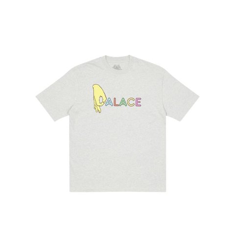 Palace A-OK T-SHIRT GREY MARL