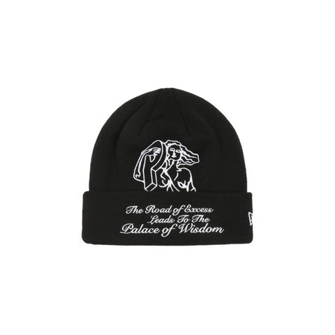 Palace P-STATUE NEW ERA BEANIE BLACK - Colorway