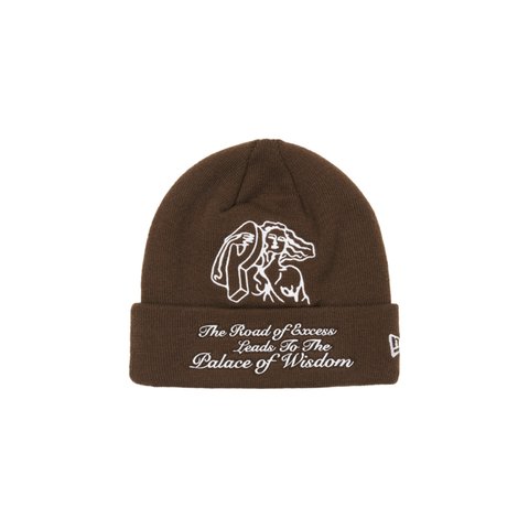 Palace P-STATUE NEW ERA BEANIE BROWN - Colorway
