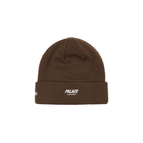 Palace P-STATUE NEW ERA BEANIE BROWN