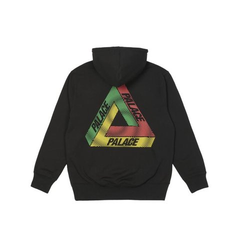 Palace SWIRL TRI-FERG HOOD BLACK