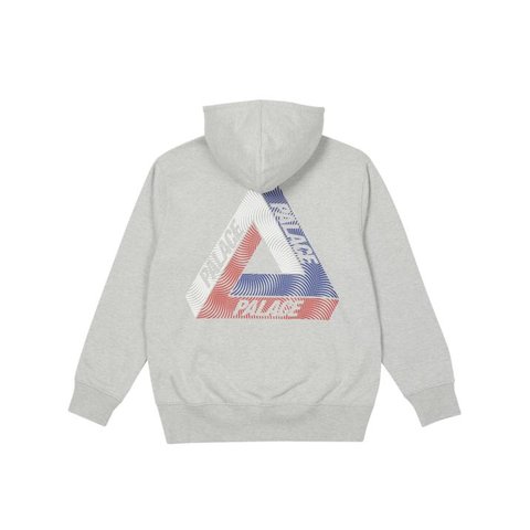 Palace SWIRL TRI-FERG HOOD GREY MARL