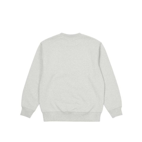 Palace VARSITY APPLIQUE CREW GREY MARL