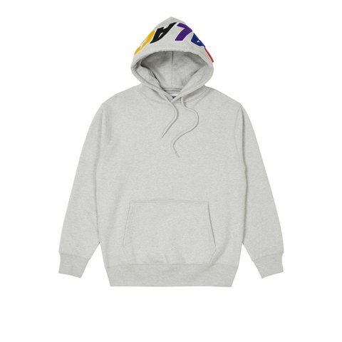Palace SPELL OUT CHENILLE HOOD GREY MARL - Colorway