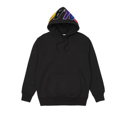 Palace SPELL OUT CHENILLE HOOD BLACK - Colorway