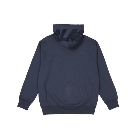 Palace SPELL OUT CHENILLE HOOD NAVY