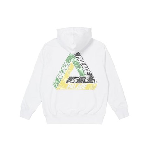 Palace SWIRL TRI-FERG HOOD WHITE