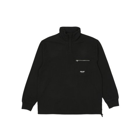 Palace 1/4 ZIP 380 FUNNEL NECK BLACK - Colorway