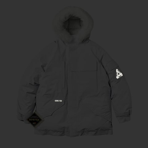 Palace GORE-TEX DOWN PARKA ICE GREY - Colorway