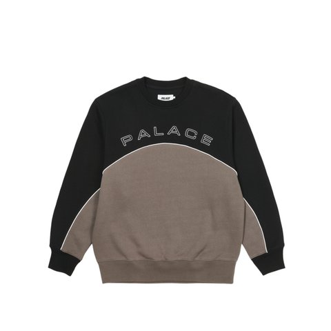 Palace 2 TONE ARCH CREW BLACK / GREY - Colorway