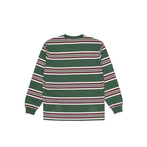 Palace STONER STRIPE LONGSLEEVE TOP GREEN